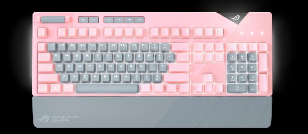 ROG PNK LTD Strix Flare pink gaming Keyboard