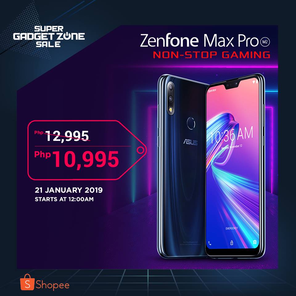 Zenfone Max Pro M2 on Sale January 2019