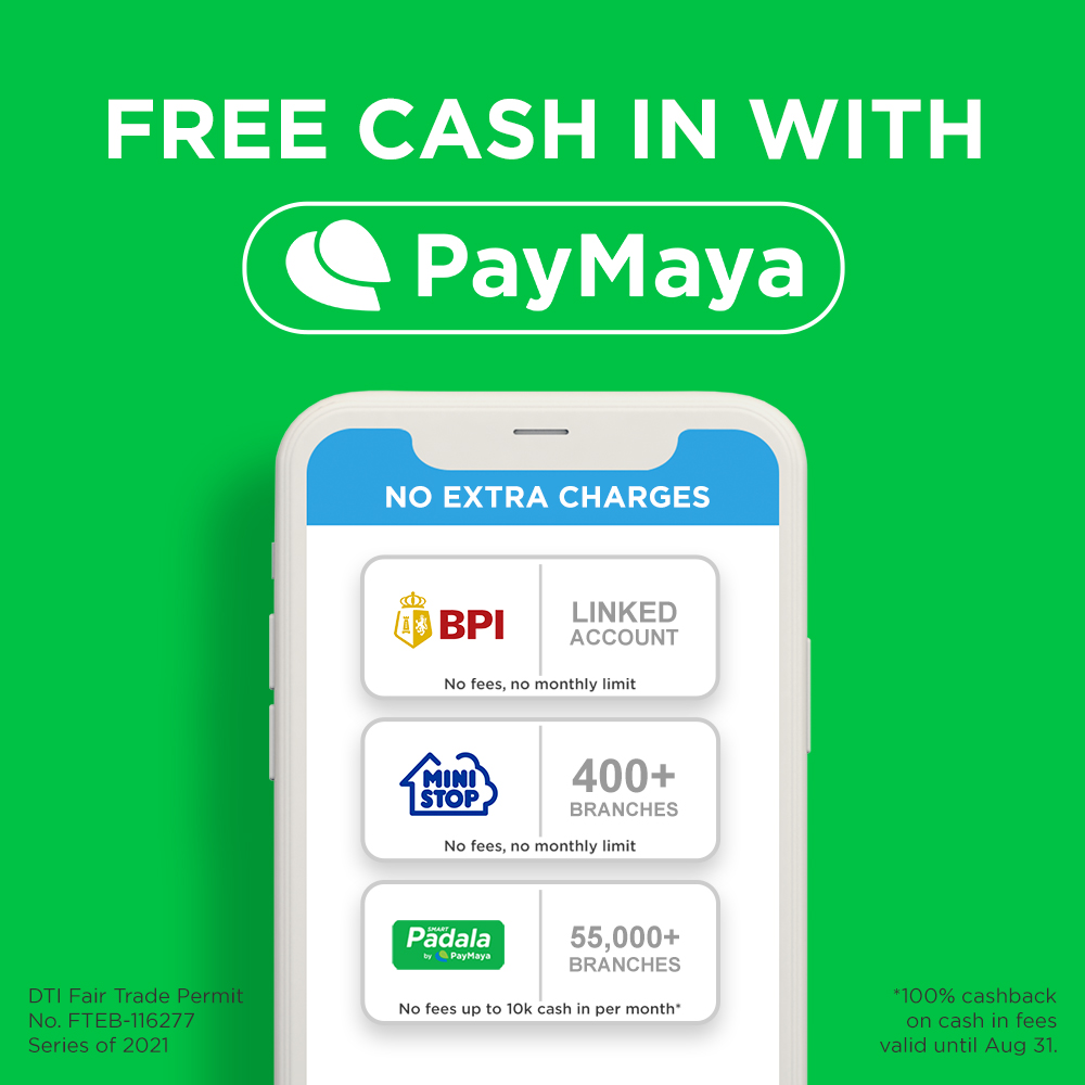 Free PayMaya Cash In